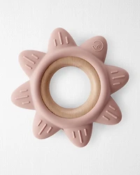 Little Planet Silicone & Wood Teether - Pink