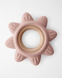 Little Planet Silicone & Wood Teether - Pink