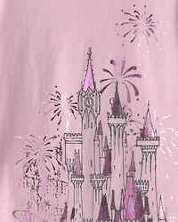Girls Disney© Castle Graphic Tee - Pink