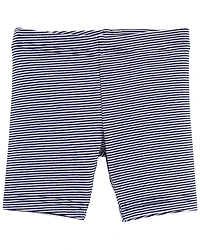 Toddler Girl Striped Tumbling Shorts - Navy