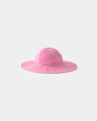 Toddler Girl Reversible Swim Hat - Pink/White