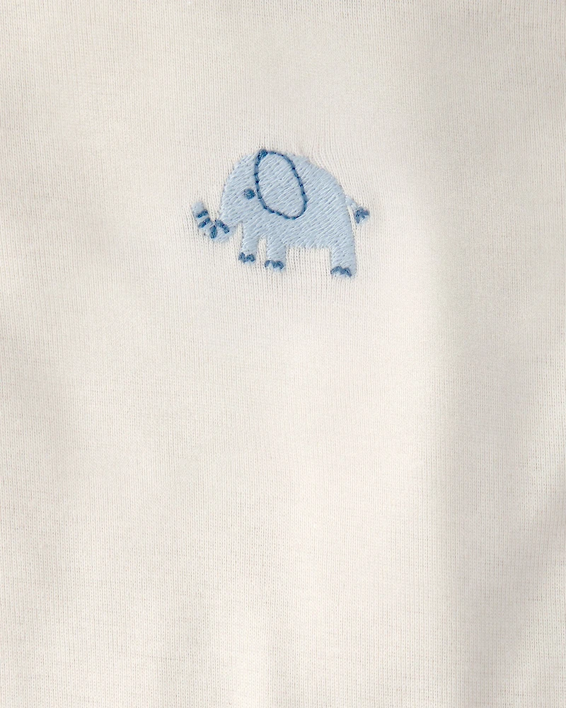 Baby 5-Pack Sleeveless Multipack Animal Bodysuits - Cream