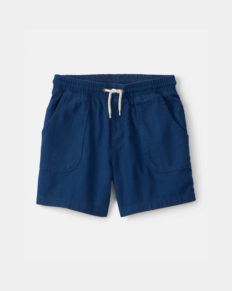 Boys 2-Piece Colorblock Pocket T-Shirt & Shorts Set - Green/Blue