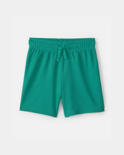 Toddler Boy Mesh Active Shorts - Green