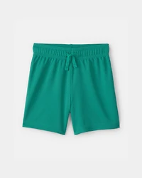 Toddler Boy Mesh Active Shorts - Green