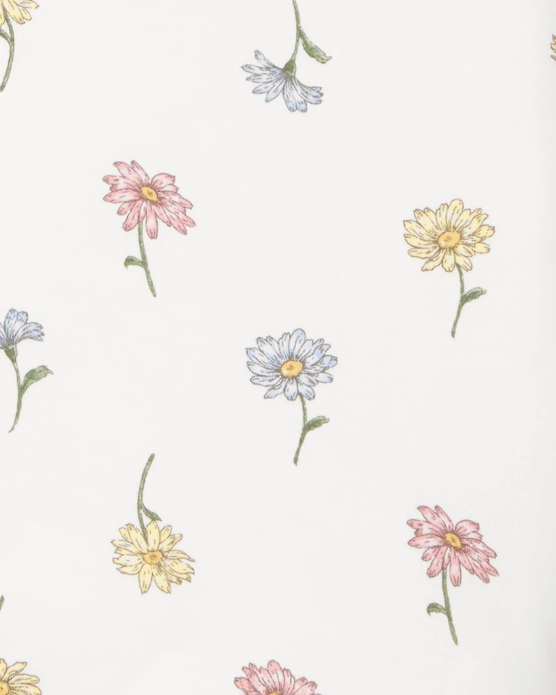 Baby 2-Way Zip Floral PurelySoft Wearable Blanket - Ivory