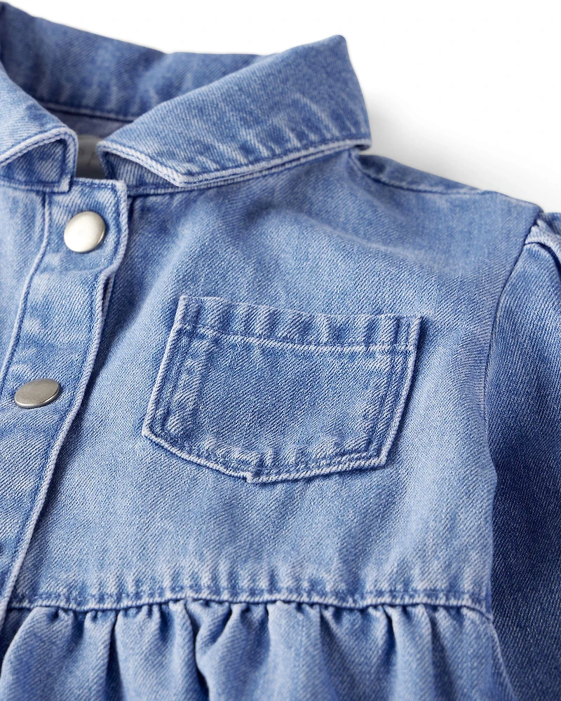Baby Girl Organic Cotton Denim Dress