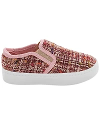 Toddler Tweed Slip-On Casual Shoes