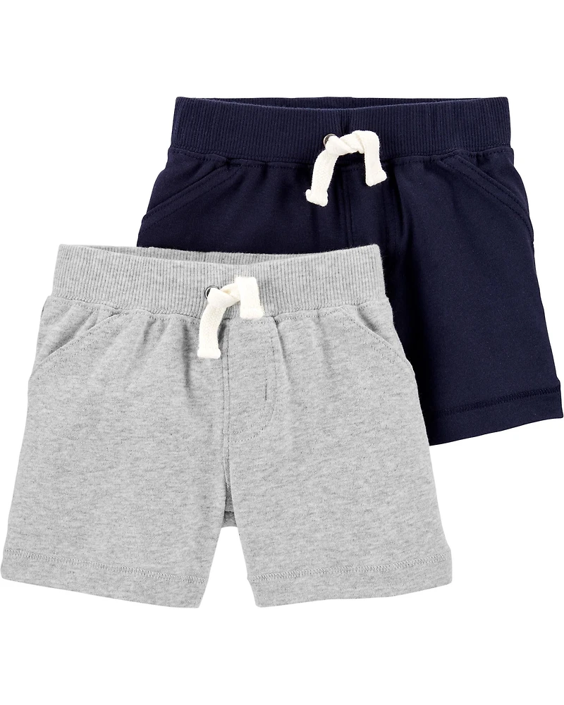 Baby 4-Pack Pull-On Shorts Set