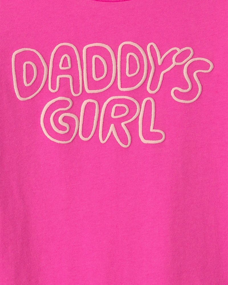 Toddler Girl 'Daddy's Girl' Long-Sleeve Graphic Tee - Pink
