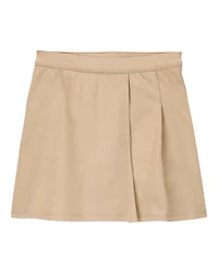 Kid Ponte Knit Uniform Skort - Khaki