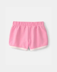 Toddler Girl French Terry Athletic Shorts - Pink