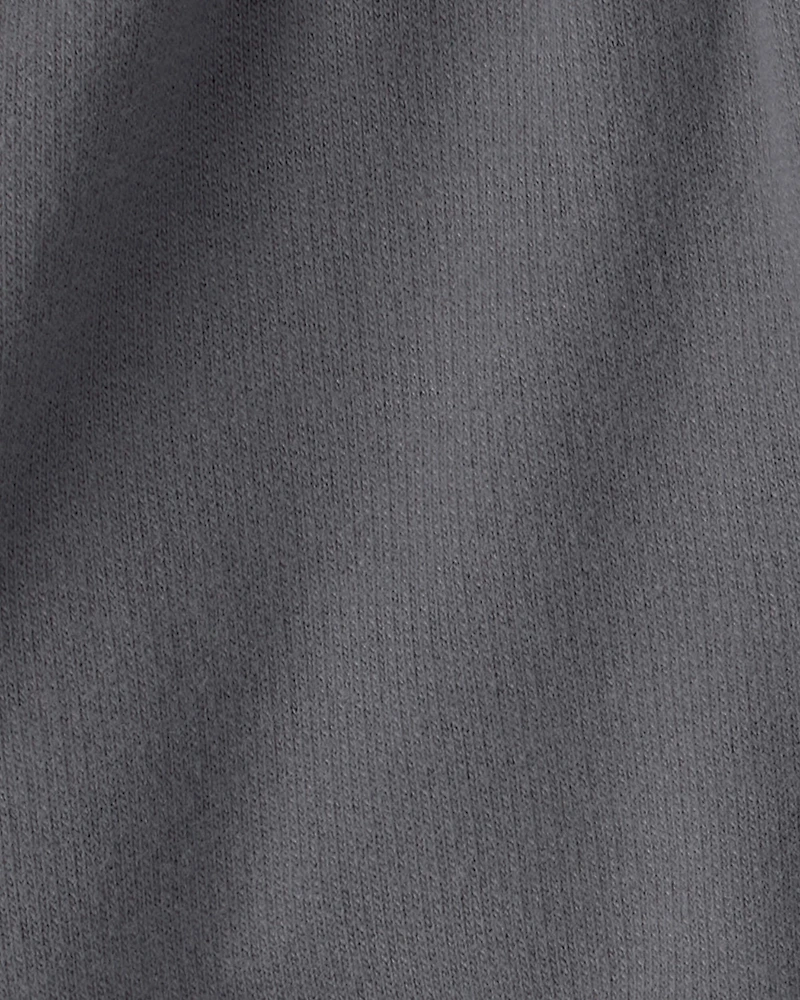 Baby Girl French Terry Shorts - Grey