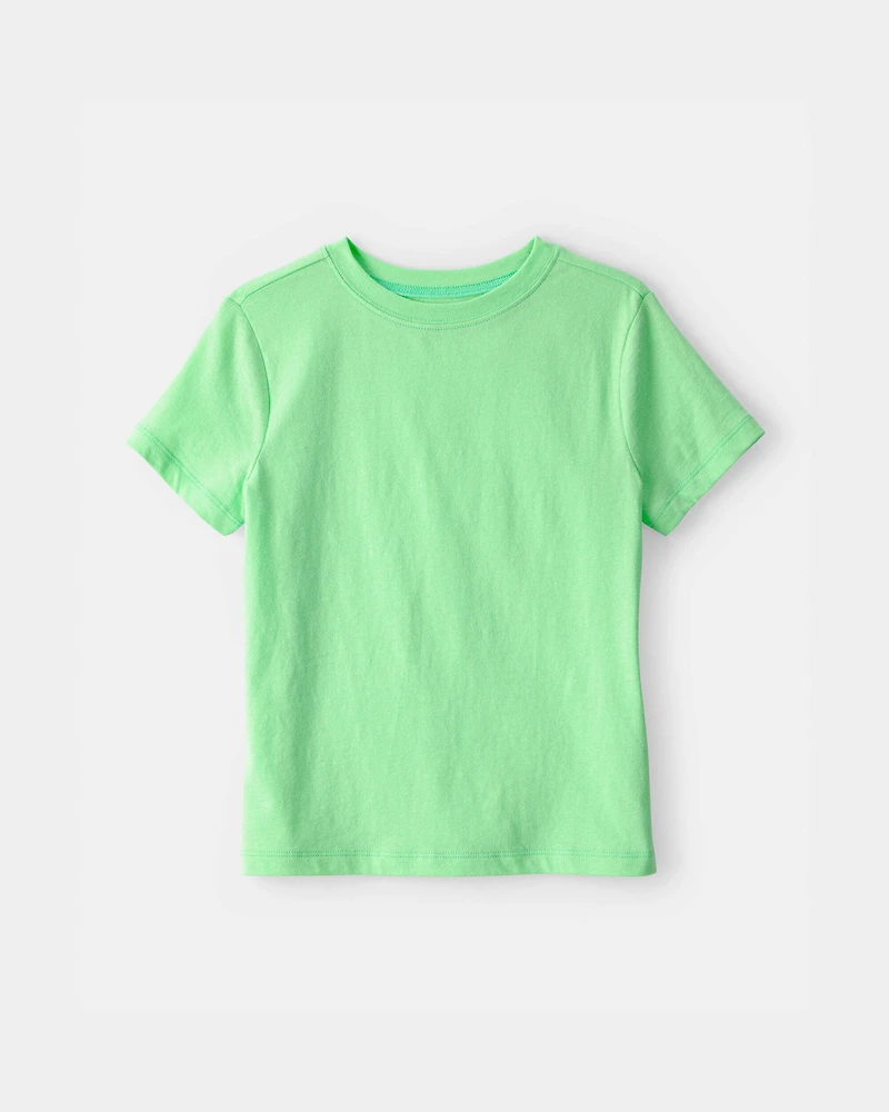 Kids Solid T-Shirt - Green