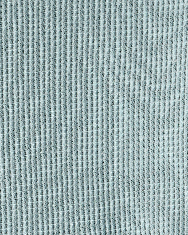 Baby Boy Waffle Knit Long-Sleeve Tee & Pant Set - Green