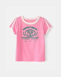 Toddler Girl 'Perfect Match' Top - Pink