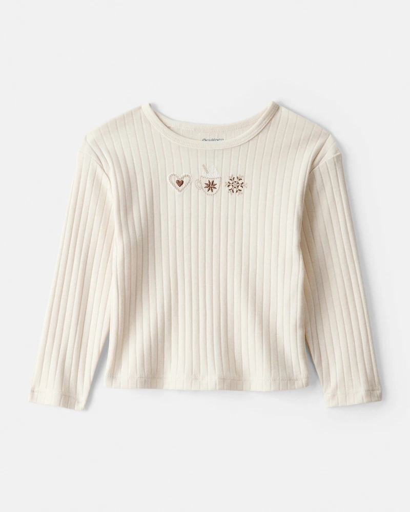 Baby Girl Long-Sleeve Top - Ivory