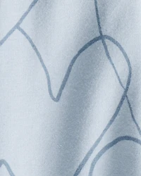 Baby Girl Cotton Heart Stretch Leggings - Blue