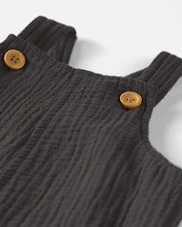 Baby Organic Cotton Gauze Shortalls