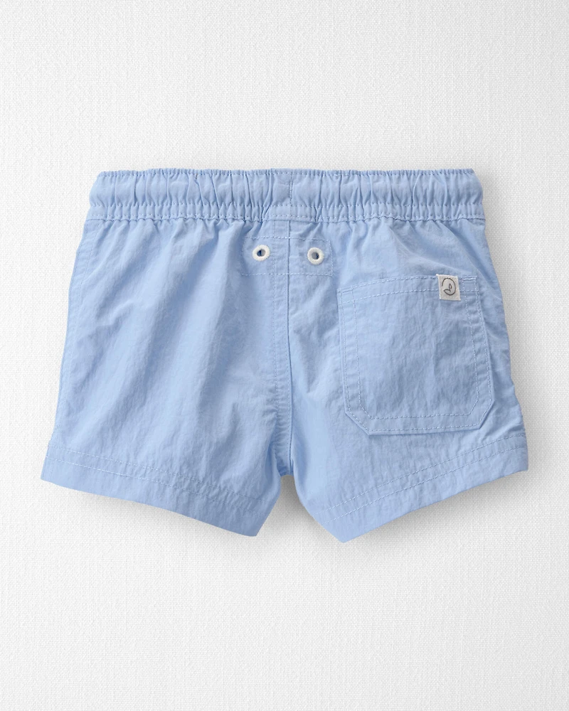 Baby Boy Recycled Solid Swim Trunks