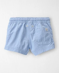 Baby Boy Recycled Solid Swim Trunks