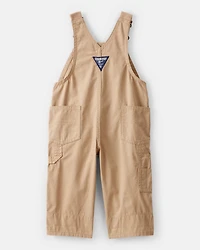 Baby Boy Canvas Overalls - Khaki