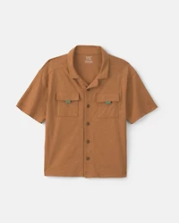 Boys Short-Sleeve Button-Down Shirt