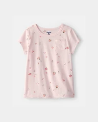 Toddler Girl Floral Top - Pink