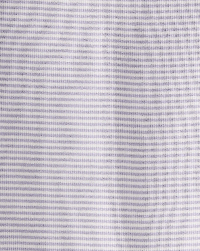 Toddler Girl Striped Organic Cotton Pajamas Set