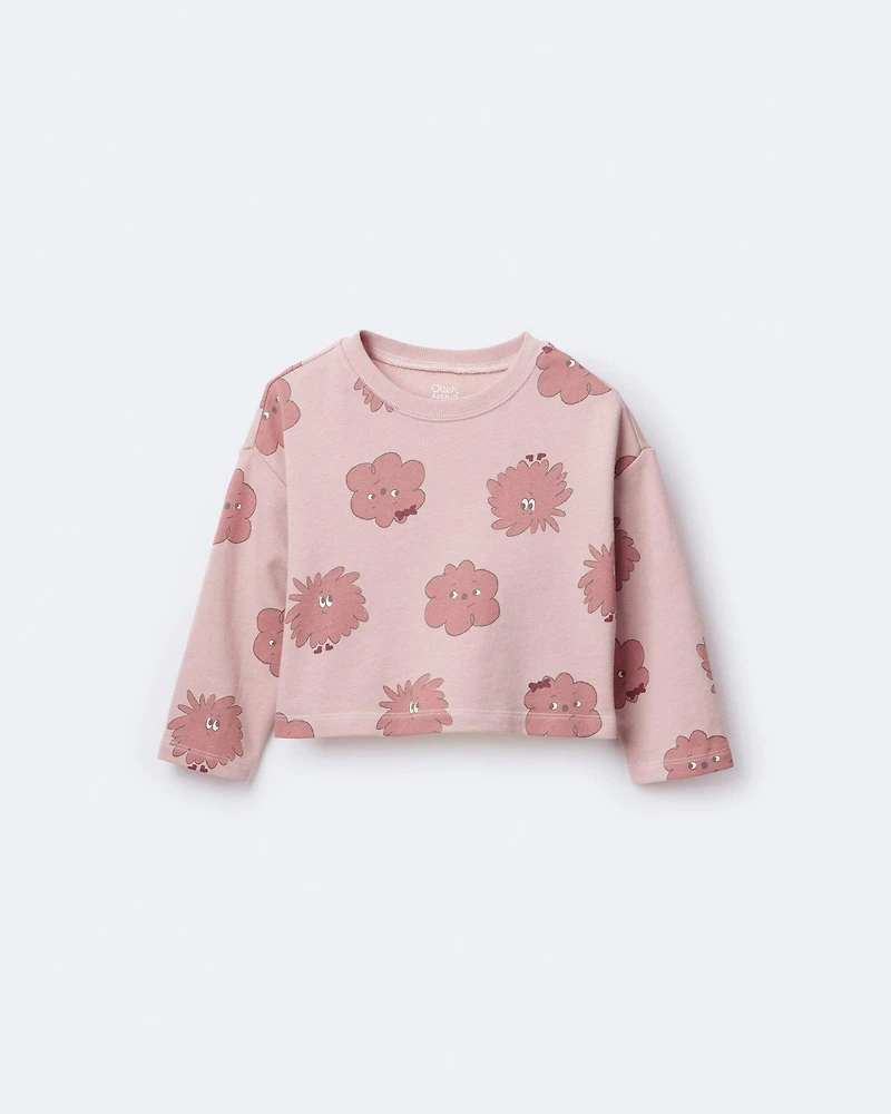 Toddler Girl Squish Long-Sleeve Pullover - Light Pink