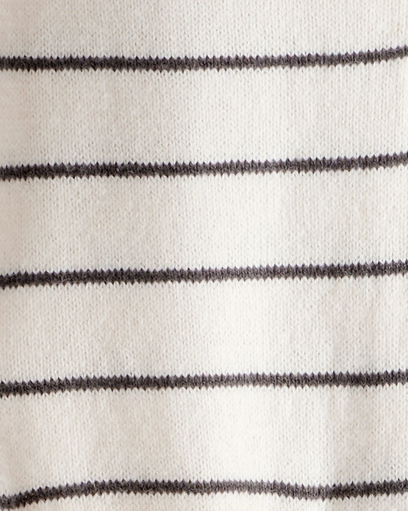 Baby Boy Striped Cotton Long-Sleeve Jumpsuit