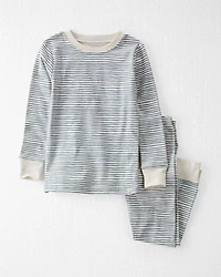Toddler Organic Cotton Pajamas Set in Stripes
