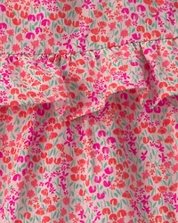 Baby Girl Floral Ruffle Tiered Dress - Pink