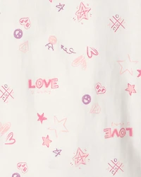 Girls 'Love' Top - Ivory