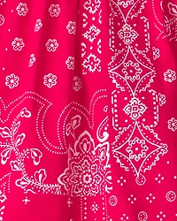 Toddler Girl Bandana Sleeveless Dress - Red
