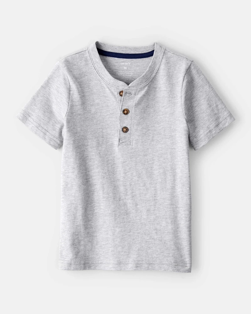 Toddler Boy Short-Sleeve Henley Tee