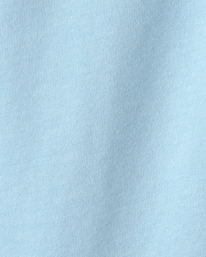 Girls French Terry Wide-Leg Pants - Blue