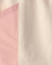 Toddler Girl French Terry Shorts - Pink/Ivory