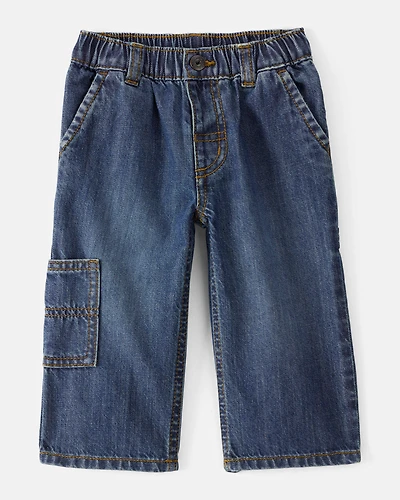 Baby Boy  Wide-Leg Carpenter Denim Jeans - Medium Wash