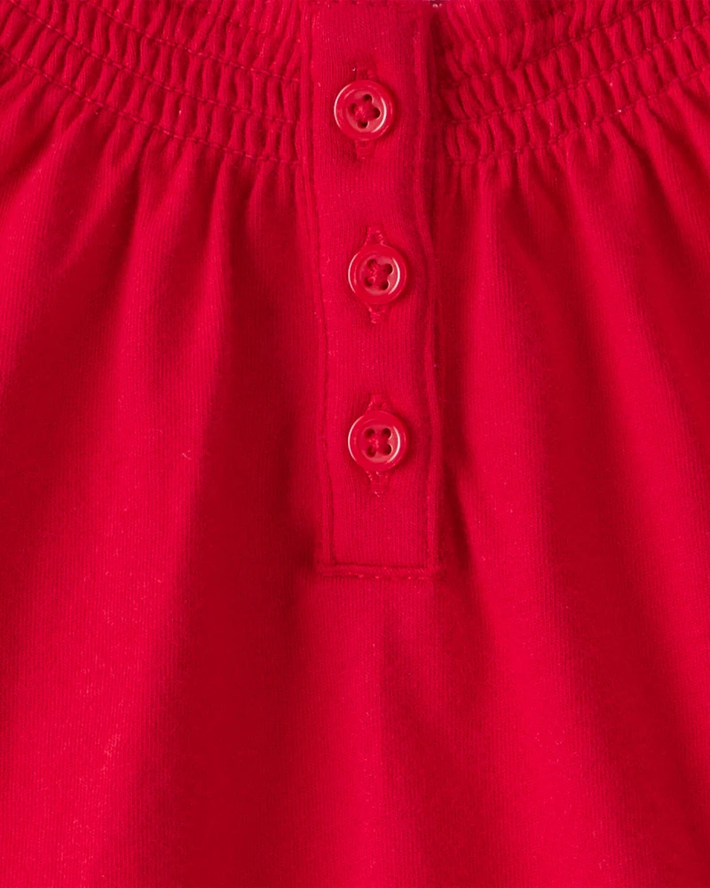 Toddler Girl Long-Sleeve Fashion Top - Red