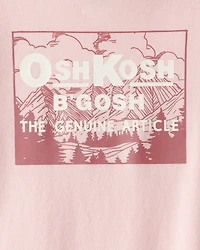 Girls Vintage OshKosh B'Gosh Long-Sleeve Graphic Tee - Pink