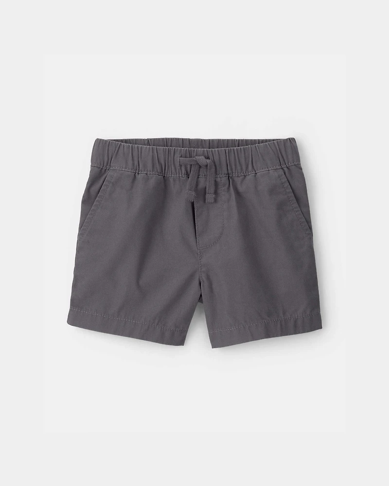 Baby Boy Canvas Shorts - Grey