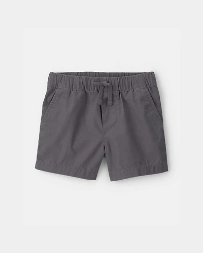 Baby Boy Canvas Shorts - Grey