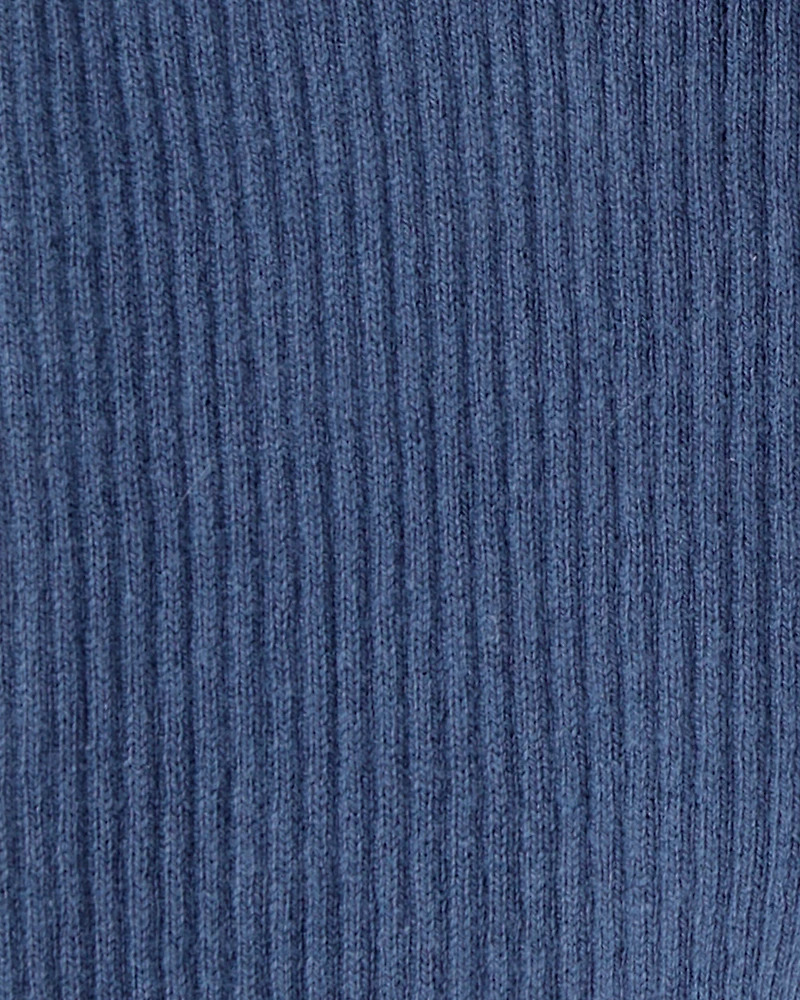 Baby Girl 2-Piece Plaid Short-Sleeve Outfit Set - Blue