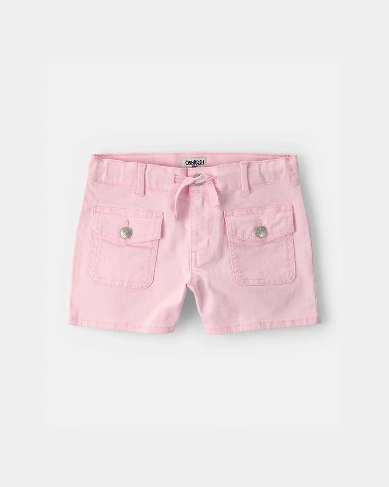 Girls Utility Shorts - Pink