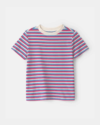 Kids Striped Tee - Red/White/Blue