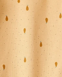 Baby Girl 5-Pack Fruit Print Cotton Multipack Bodysuits - Yellow/Green/Pink/Red/White