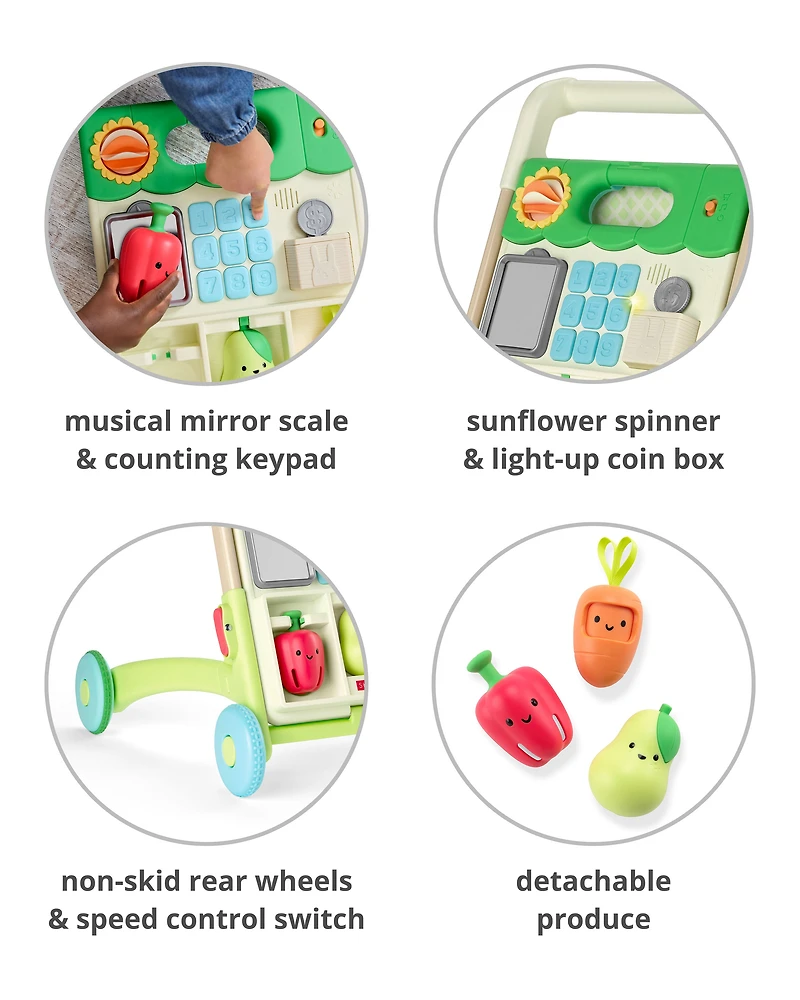 Farmstand 5-in-1 Grow Along Activity Walker Baby Toy