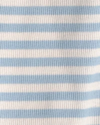 Baby Boy 2-Piece Organic Cotton Wrap Bodysuit & Pant Set in Stripes