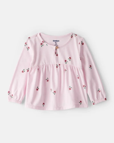 Baby Girl Floral Top - Pink